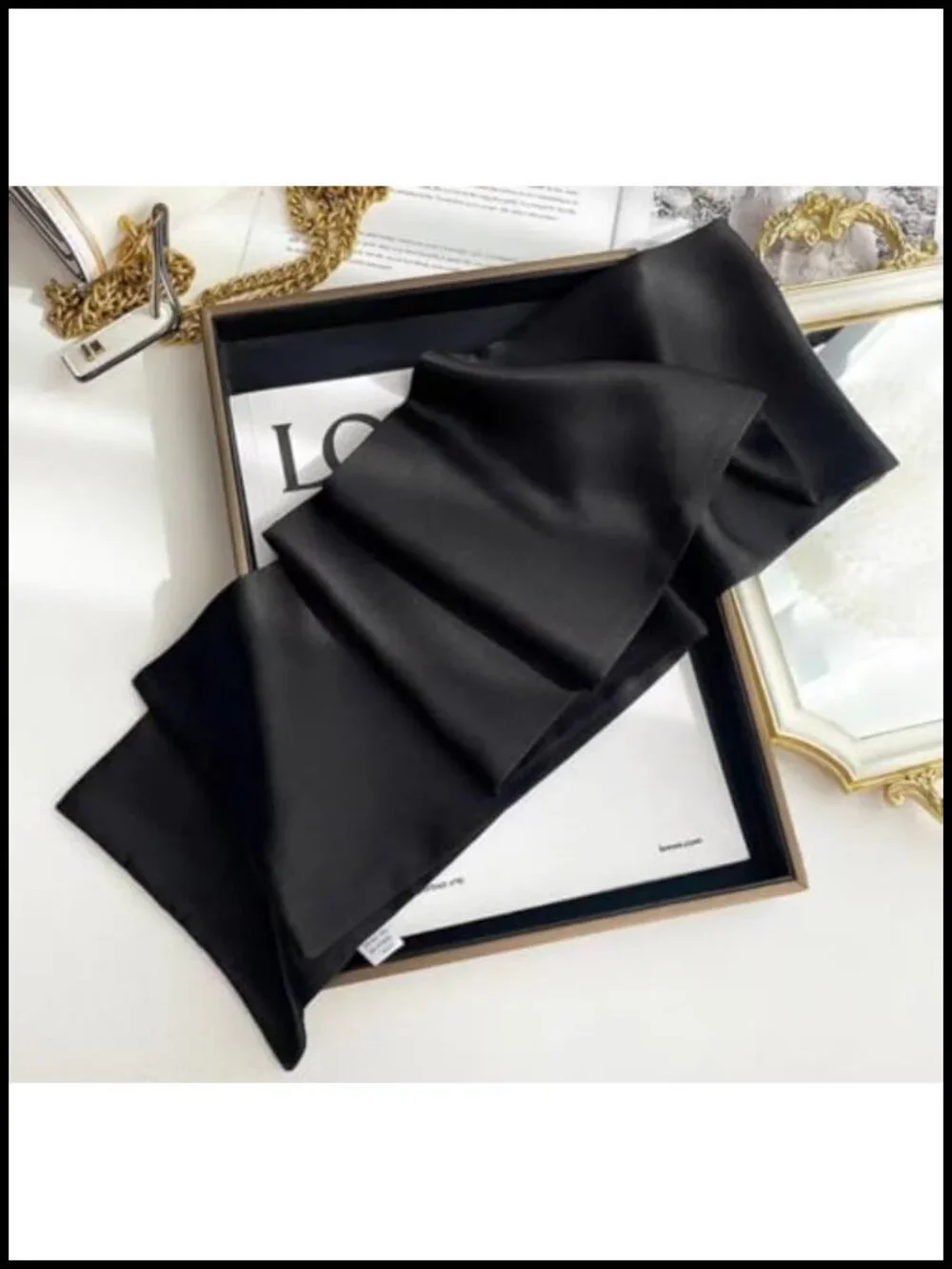 100% Silk Scarf for Women 58” Long Oblong Shawls Headscarf Hair Wrap Gift